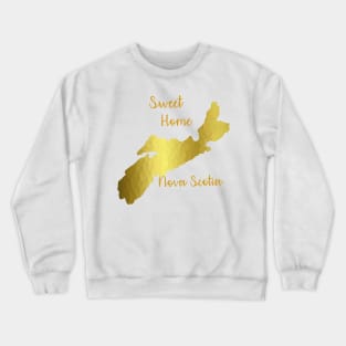 SWEET Home Nova Scotia Gold Crewneck Sweatshirt